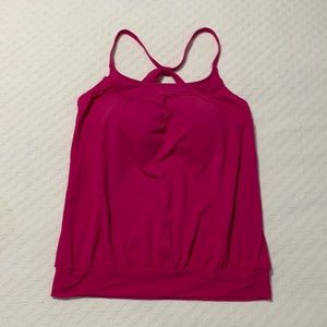Pink Lands End swimsuit top